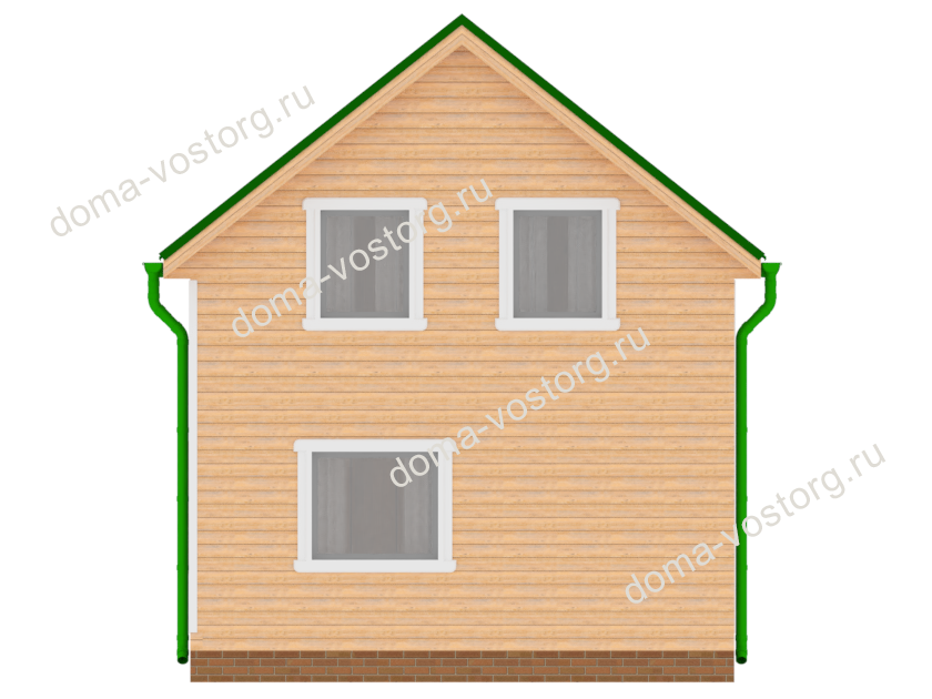 Каркасный дом 6х8 96