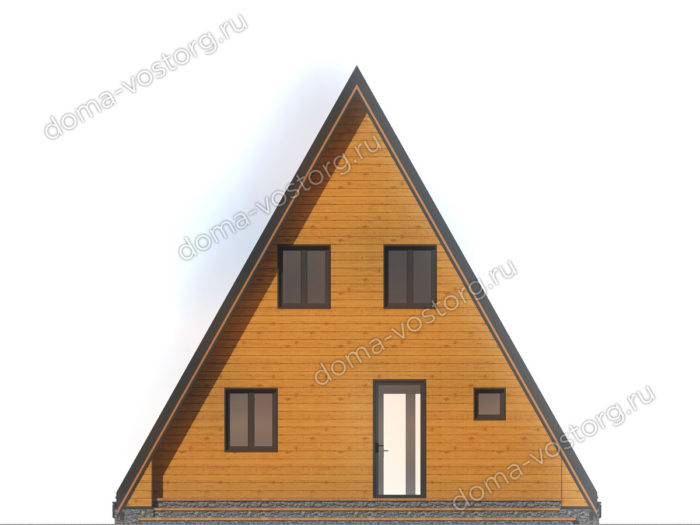 Каркасный дом A-frame