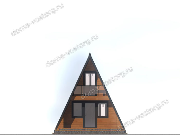 Каркасный дом A-frame 5,5x4,5 м