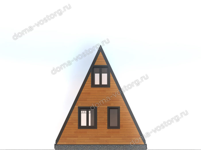 Каркасный дом A-frame 5,5x4,5 м